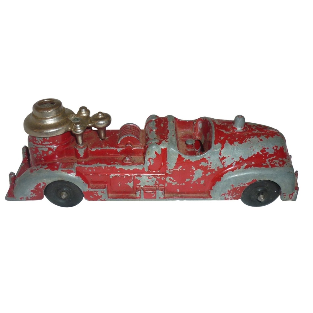 Vintage 1930s Manoil Art Deco Slush Mold Fire Truck Pumper No. 709 USA